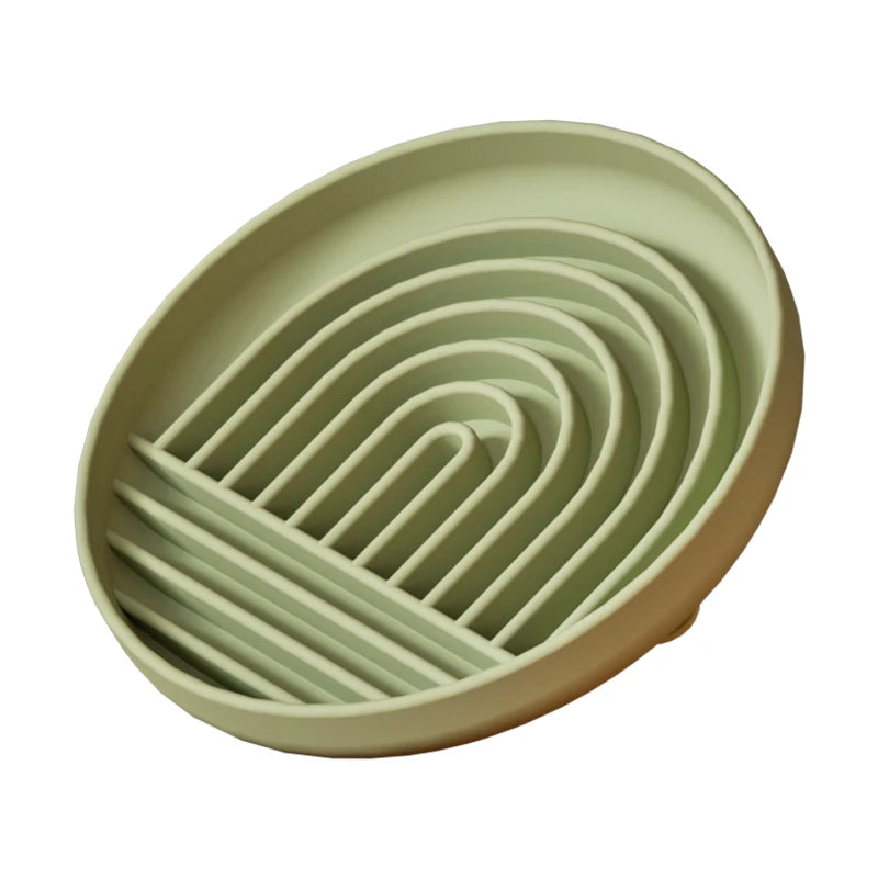 Non-sliping Silicone Slow Food Plate